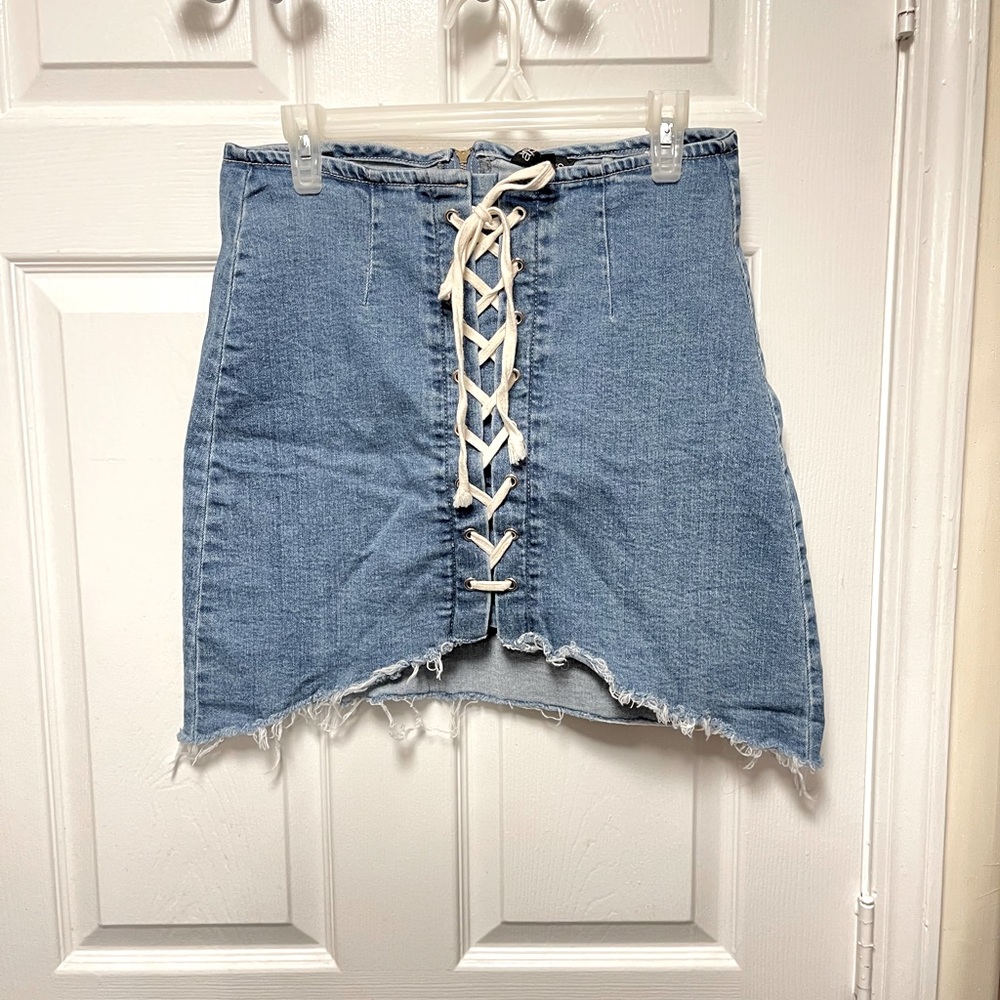 Denim Mini Skirt
